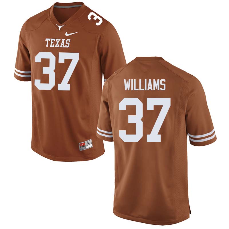 Men #37 Michael Williams Texas Longhorns College Football Jerseys Sale-Orange